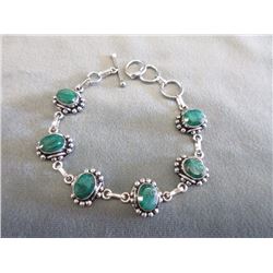 12 Carat Emerald Ladies Tennis Bracelet