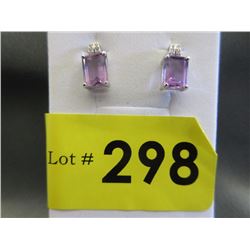 New Amethyst Sterling Silver Earrings