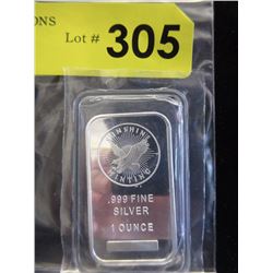 1 Oz. Sunshine Minting .999 Silver Bar