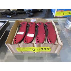 8 New Folding Knives with 3" Blades