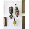 Image 1 : 3 Carved African Wall Masks