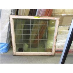 Vintage Leaded Glass Window Pane