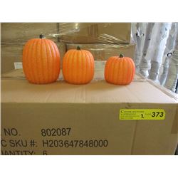 2 Cases of Battery Operated Glitter Pumpkin Lights