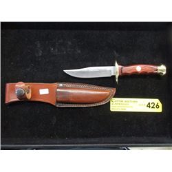 New Muela Bowie Belt Knife with Leather Sheath