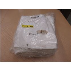 4 New Men's White Denim Shirts - Size 3XL