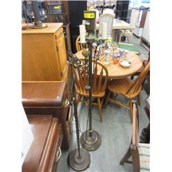 Pair of Vintage Brass Floor Lamps
