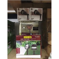 4 Sets of New Assorted Garden Accent Lights