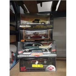 4 Die-Cast Car Models