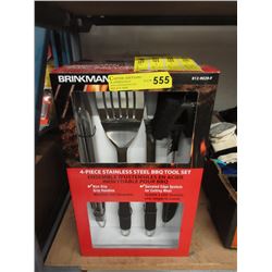4 Piece Stainless Steel Barbecue Set