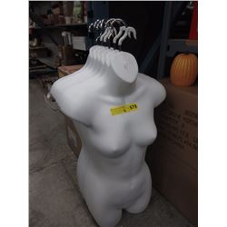 6 Hanging T-Shirt Mannequin Forms