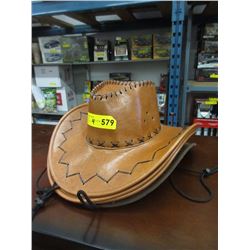 4 New Faux Leather Cowboy Hats