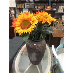 New Large Display Vase with Imitation Sunflowers