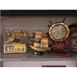 Princess Dial Telephone, Anchor Clock & More
