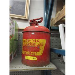 Vintage Metal Gas Safety Can