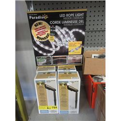 New Exterior Adjustable Floodlights & Rope Lights