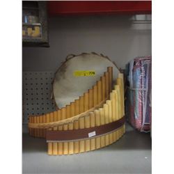 2 Pan Flutes & a Tambourine