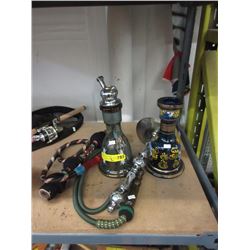 2 Glass Hookahs
