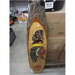 Signed First Nations Wood Carving