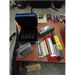Assortment of Harmonicas