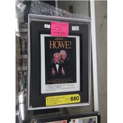 Signed & Framed Gordie Howe & Colleen Howe Photo