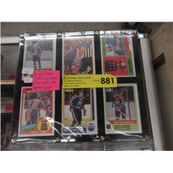 6 Vintage 1980's Gretzky Hockey Cards