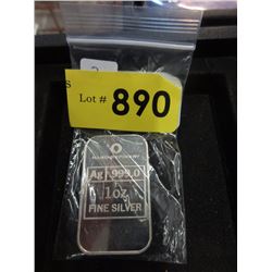 2013 Yr. of the Snake .999 Silver 1 Oz. Bar