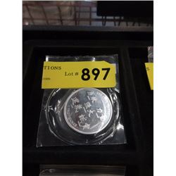 2012 Yr. of the Dragon .999 Silver 1 Oz. Round