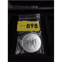 2012 CDA 1 Oz. Moose .9999 Silver Coin