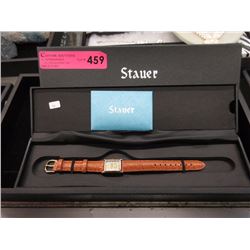 New in Box Ladies Stauer Gold Ingot Watch display picture 3