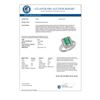 Image 2 : 2.03 CTW Emerald & Diamond Ring 10K White Gold - REF-39N6Y - 13640