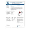 Image 2 : 0.85 CTW Ruby & Diamond Ring 18K White Gold - REF-34H4W - 12515