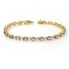 Image 1 : 5.0 CTW Tanzanite Bracelet 10K Yellow Gold - REF-52T9X - 13455