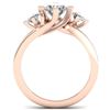 Image 4 : 1.25 CTW Certified VS/SI Diamond Solitaire 3 Stone Ring 14K Rose Gold - REF-201T3X - 30406