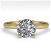 Image 1 : 1.50 CTW VS/SI Diamond Engagement Designer Ring 14K Yellow Gold - REF-514M8F - 38468