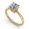 Image 2 : 1.50 CTW VS/SI Diamond Engagement Designer Ring 14K Yellow Gold - REF-514M8F - 38468