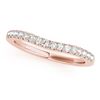 Image 5 : 1.06 CTW Certified VS/SI Diamond Solitaire 2Pc Wedding Set 14K Rose Gold - REF-96H5W - 31743