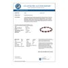 Image 2 : 14.54 CTW Ruby & Diamond Bracelet 10K White Gold - REF-81F8M - 13842