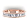 1.50 CTW Baguette Certified VS/SI Diamond Art Deco Eternity 14K Rose Gold - REF-161R8K - 30319