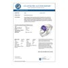 Image 2 : 1.02 CTW Tanzanite & Diamond Ring 18K White Gold - REF-36H4W - 10597