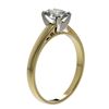 Image 4 : 1 CTW Certified VS/SI Quality Oval Diamond Solitaire Ring 10K Yellow Gold - REF-270X3T - 32993