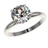 Image 2 : 2.50 CTW Certified H-SI/I Quality Diamond Solitaire Engagement Ring 10K White Gold - REF-837M6F - 32