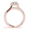 Image 2 : 2 CTW Certified VS/SI Diamond Solitaire Halo Ring 18K Rose Gold - REF-509H5W - 26627