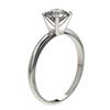 Image 4 : 1.03 CTW Certified H-SI/I Quality Diamond Solitaire Engagement Ring 10K White Gold - REF-136R4K - 36