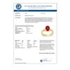 Image 3 : 3.70 CTW Ruby & Diamond Ring 10K Yellow Gold - REF-36Y8N - 11682