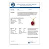 Image 2 : 5.32 CTW Ruby & Diamond Pendant 14K Yellow Gold - REF-87T3X - 12693