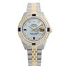 Image 1 : Rolex Men's Two Tone 14K Gold/SS, QuickSet, Diam/Sapphire Dial & Diam Bezel - REF-474Y5X