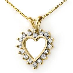 0.50 CTW Certified VS/SI Diamond Pendant 18K Yellow Gold - REF-48F2M - 13314