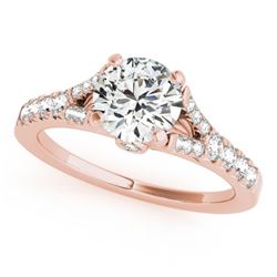 1.25 CTW Certified VS/SI Diamond Solitaire Ring 18K Rose Gold - REF-192X2T - 27637