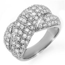 2.05 CTW Certified VS/SI Diamond Ring 18K White Gold - REF-162Y2N - 14359