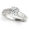 Image 1 : 1 CTW Certified VS/SI Diamond Solitaire Ring 18K White Gold - REF-297M2F - 27810